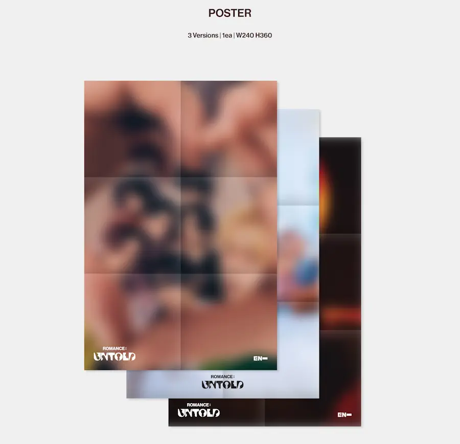 ENHYPEN 2nd Album ROMANCE UNTOLD (INCEPTIO ARCANUM CONCESSIO Version) poster