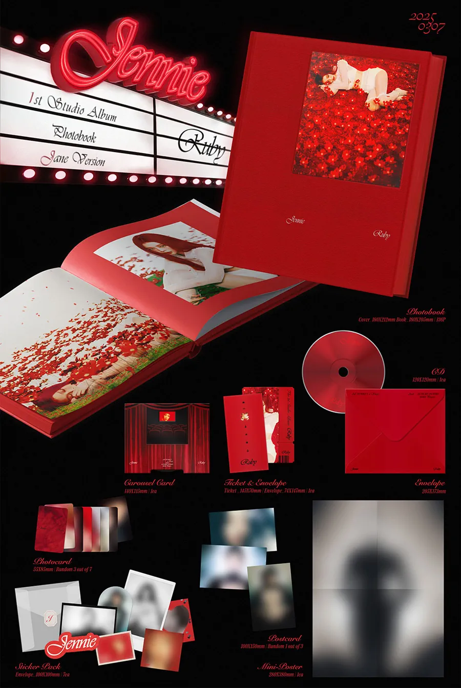 JENNIE - 1st Studio Album [Ruby] Photobook Ver. jane