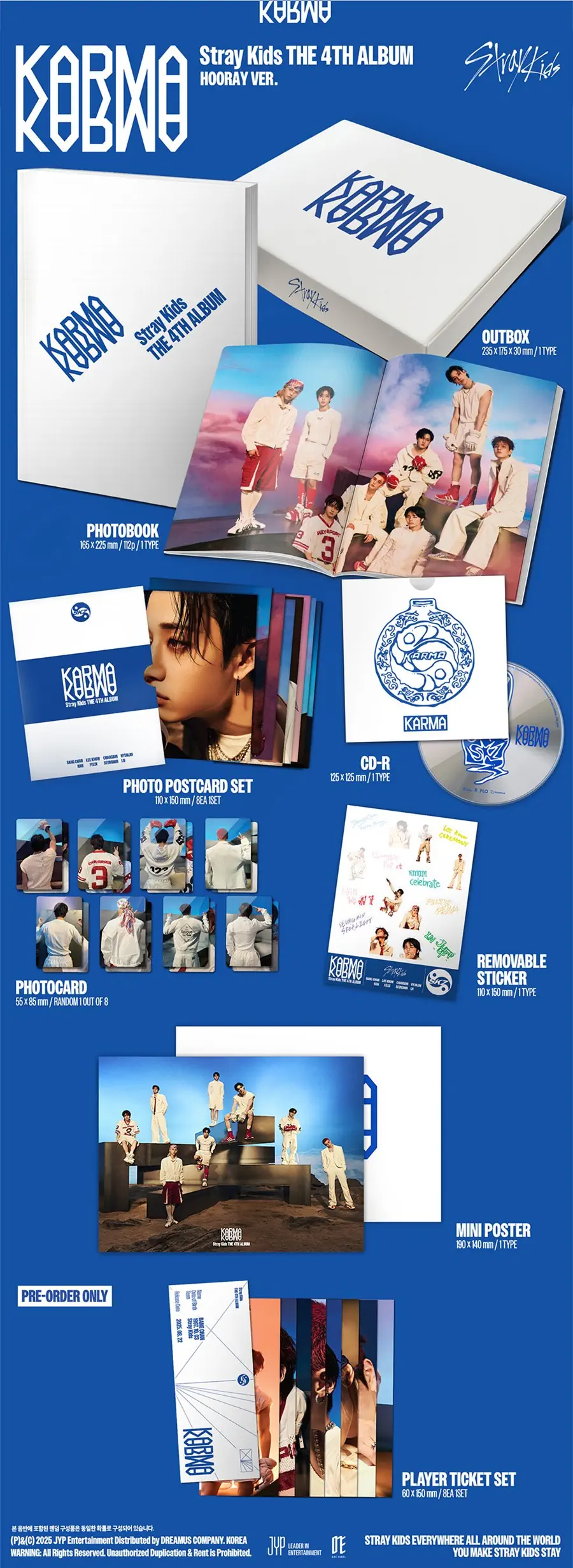 Stray Kids 4th Full Album KARMA (HOORAY Version)
