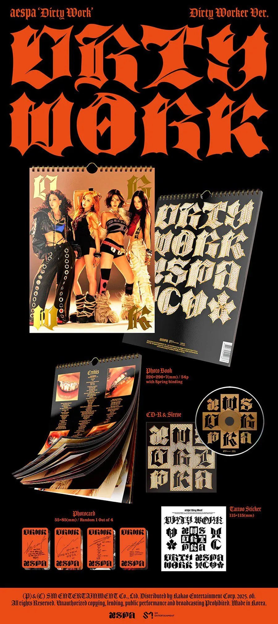 aespa – Single Album [Dirty Work] (Dirty Worker Ver.) content