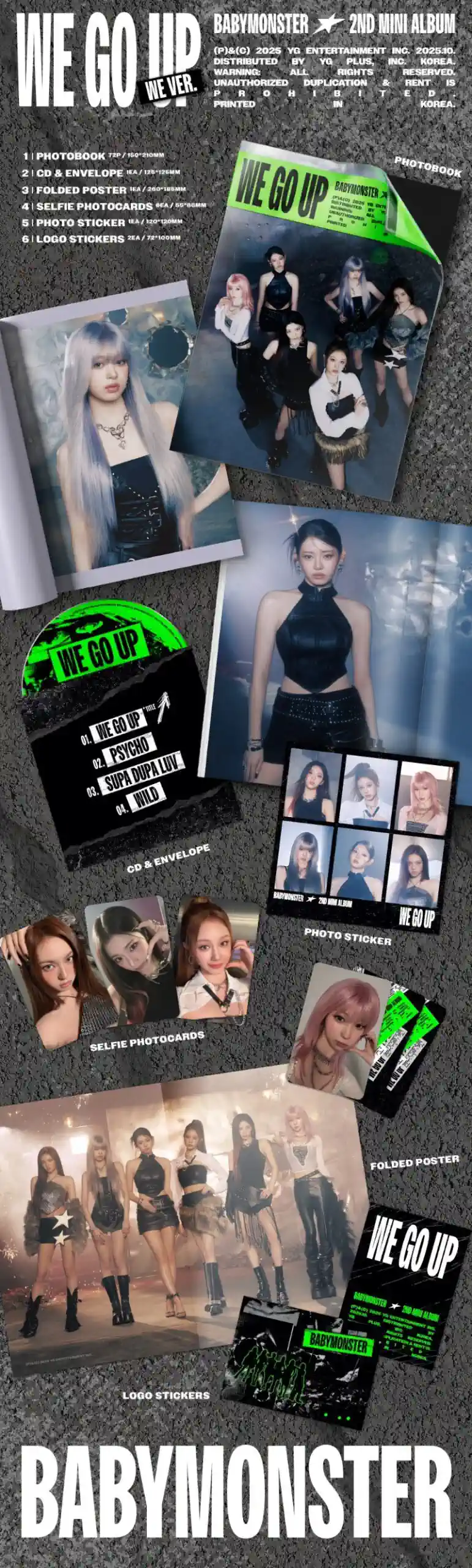 BABYMONSTER 2nd Mini Album [We Go Up] (We Version) content