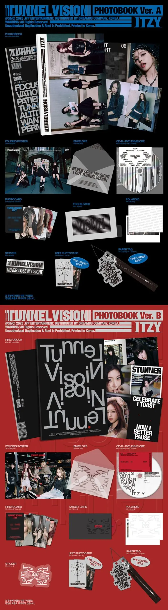 ITZY – TUNNEL VISION (Photobook Ver.) content