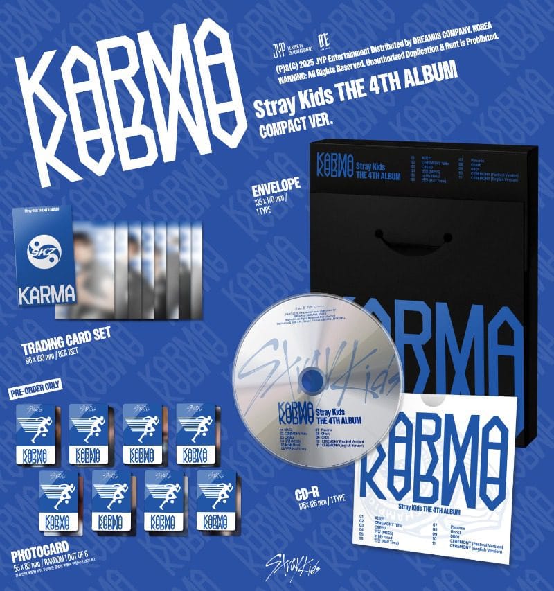Stray Kids 4th Full Album [KARMA] (COMPACT Ver.) content
