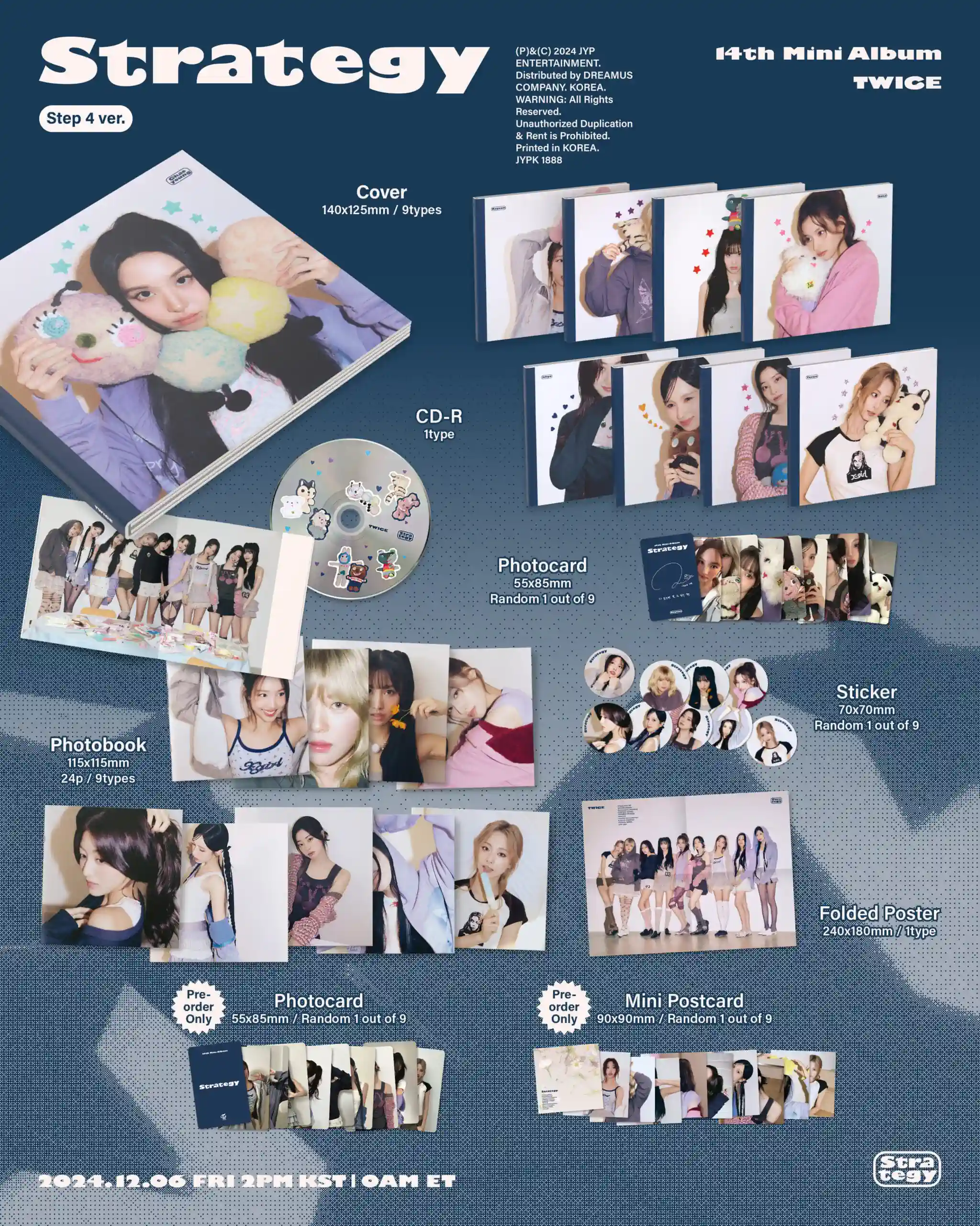 TWICE 14th Mini Album "STRATEGY" (Step 4 Ver.) content