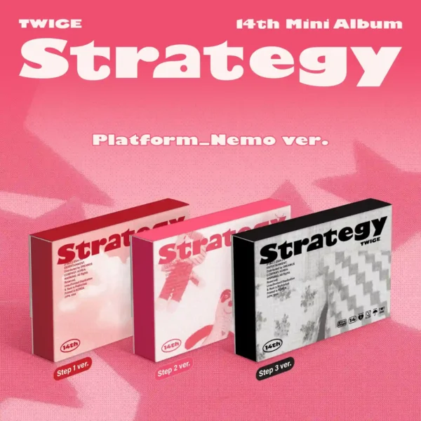 TWICE 14th Mini Album "STRATEGY" (Platform_Nemo Ver.) (Step 1 Ver. / Step 2 Ver. / Step 3 Ver.)