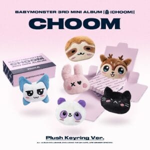 BABYMONSTER 3rd Mini Album - CHOOM (Plush Keyring Ver.)