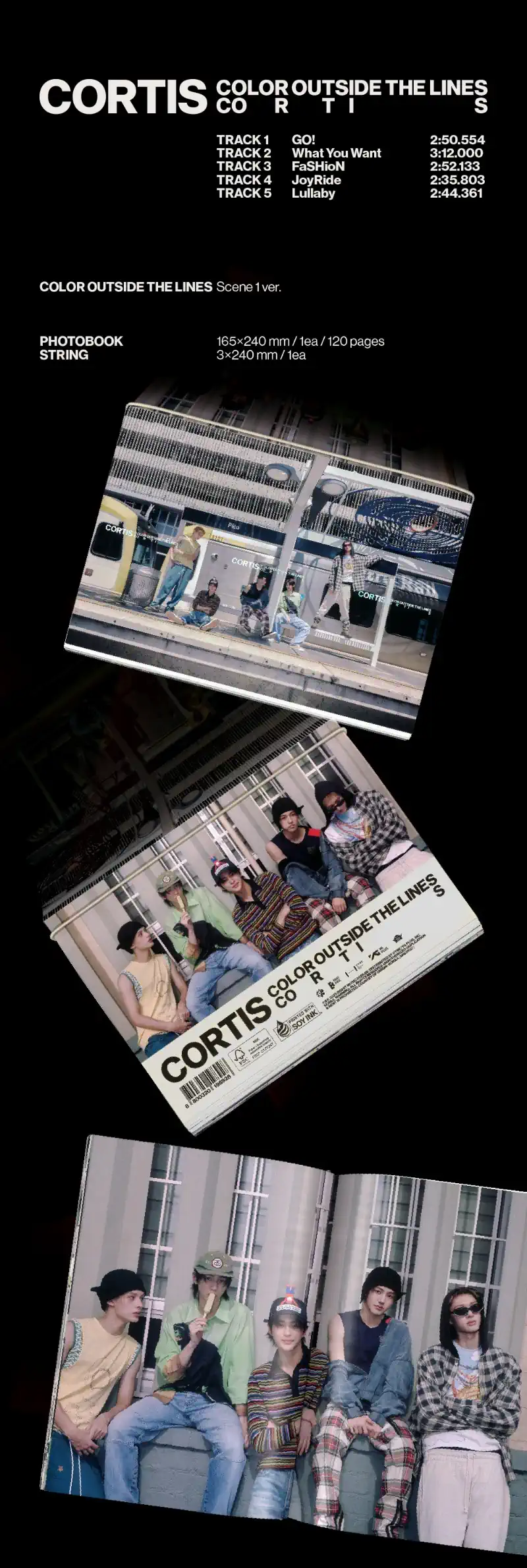 CORTIS 1st EP - COLOR OUTSIDE THE LINES (Scene 1 Ver) photobook