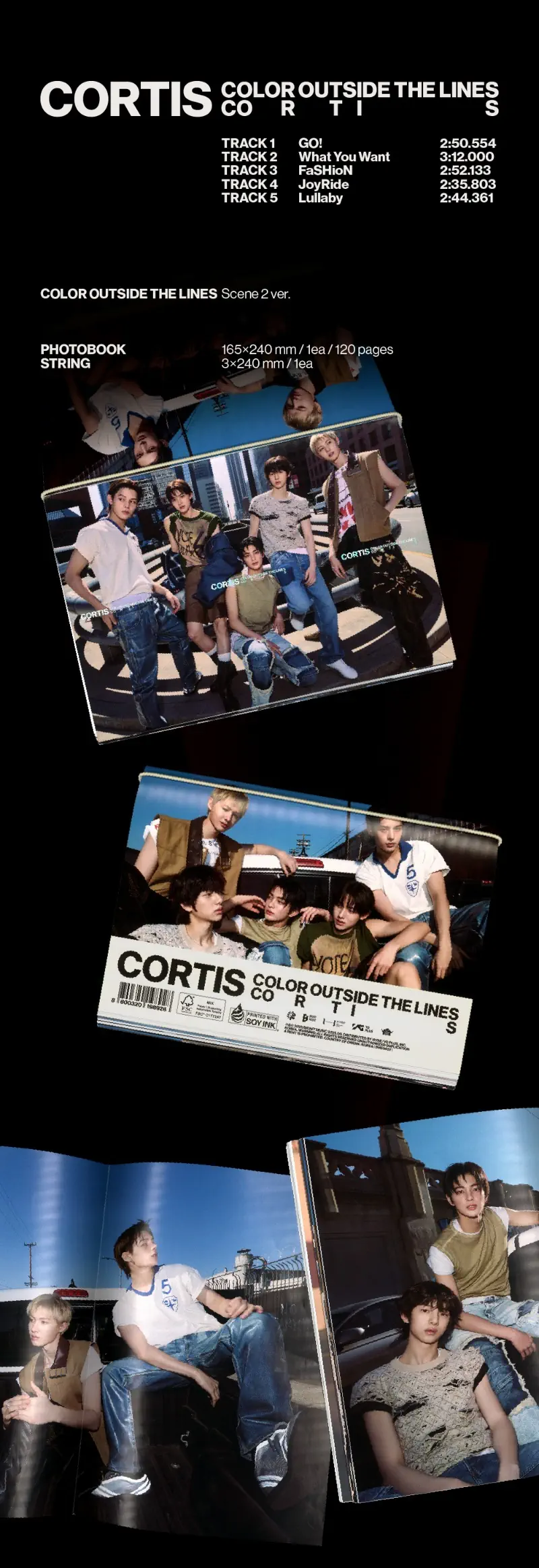 CORTIS 1st EP - COLOR OUTSIDE THE LINES (Scene 2 Ver) photobook