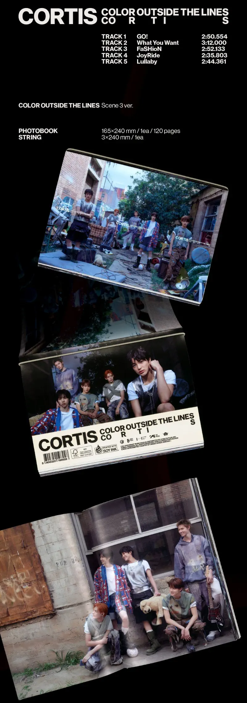 CORTIS 1st EP - COLOR OUTSIDE THE LINES (Scene 3 Ver) photobook