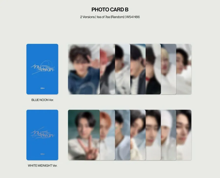 ENHYPEN 2nd Album ROMANCE UNTOLD -daydream- photocard B