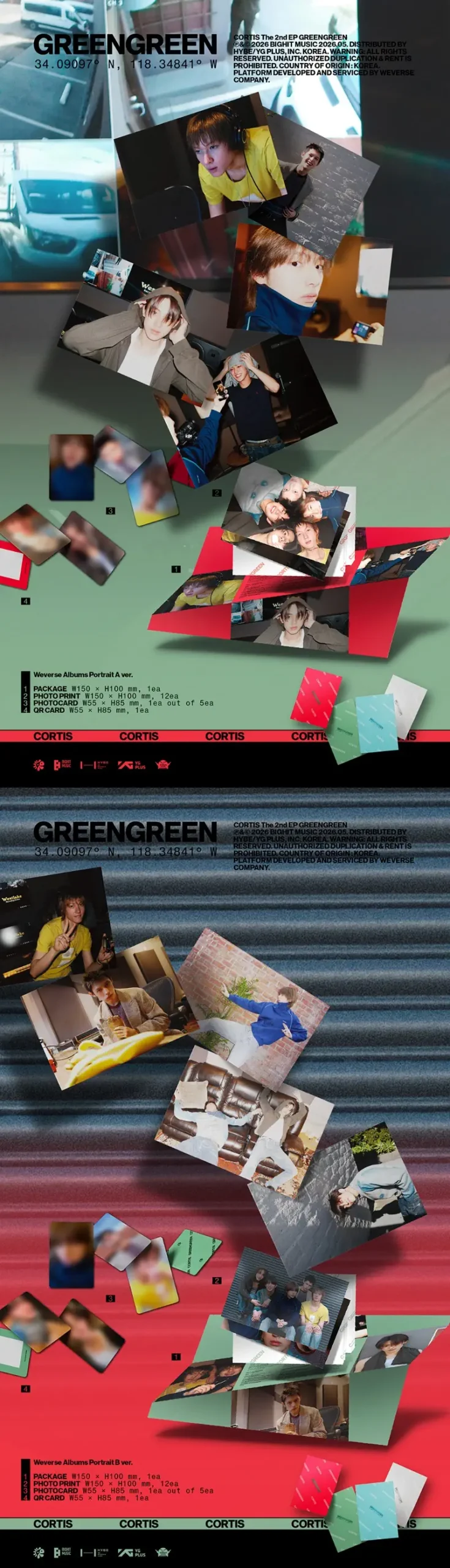 CORTIS 2nd EP - GREENGREEN (Weverse Albums Ver.) details 1