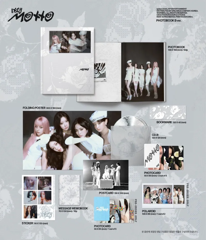 ITZY 12th Mini Album - Motto (Photobook ver.) Versie B