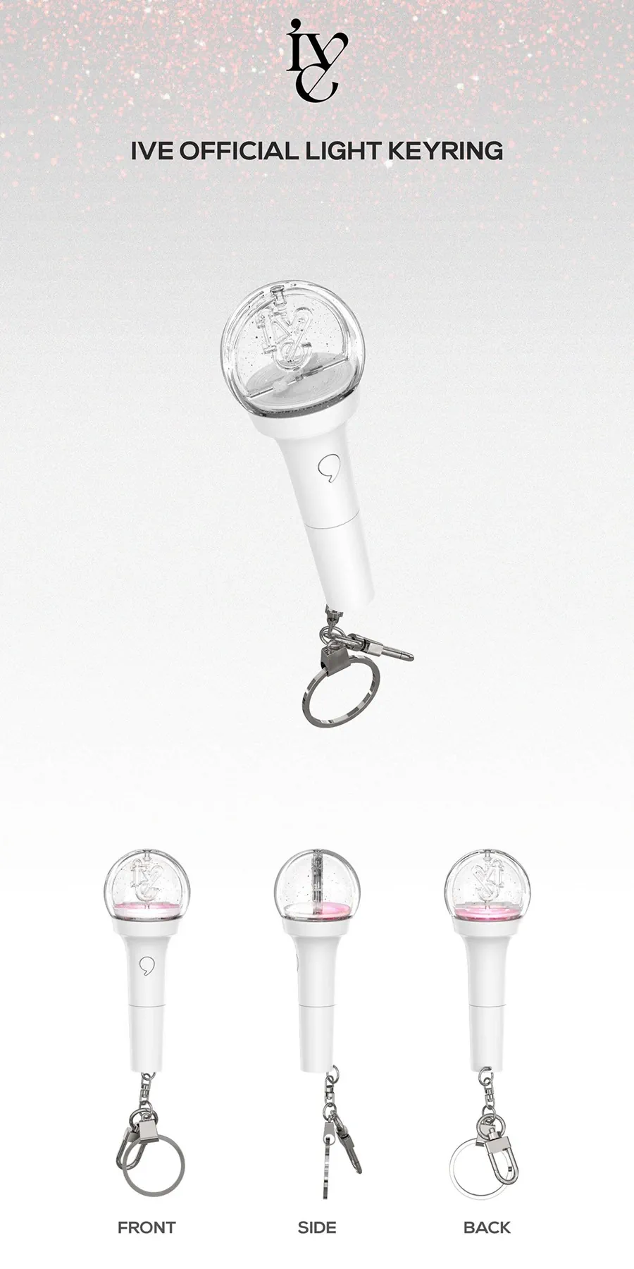 IVE Official Light Keyring details