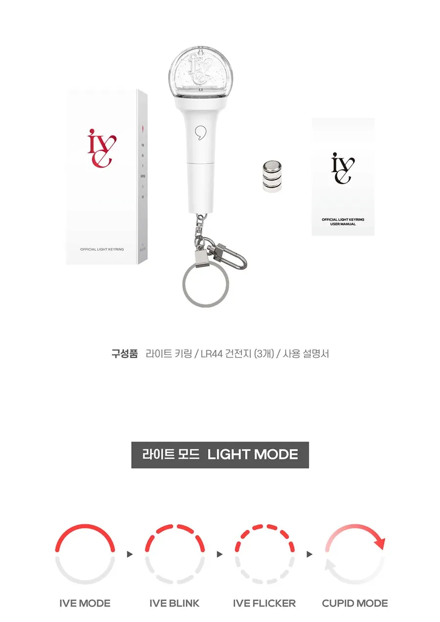 IVE Official Light Keyring explanation