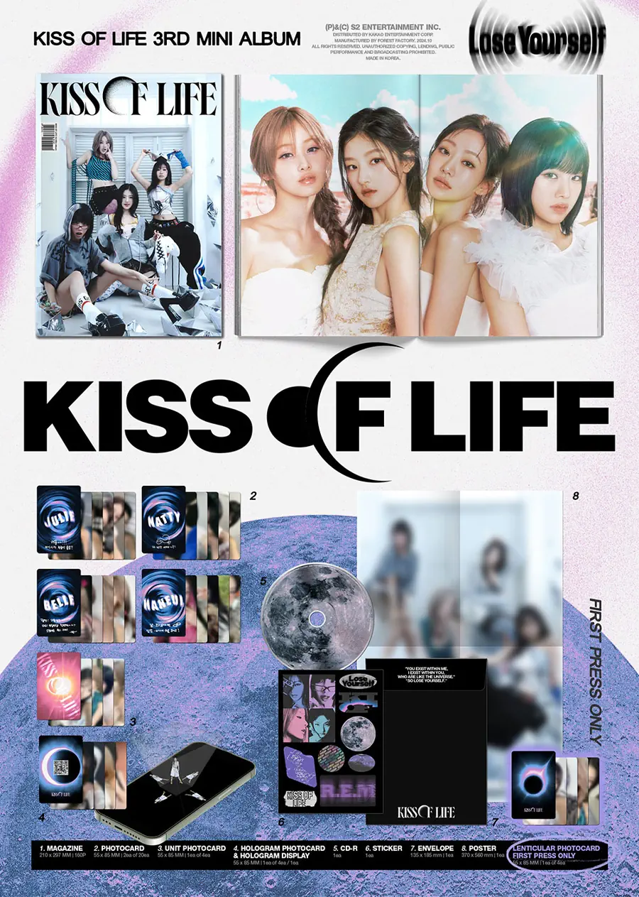 KISS OF LIFE 3rd Mini Album - Lose Yourself (Magazine Ver) details