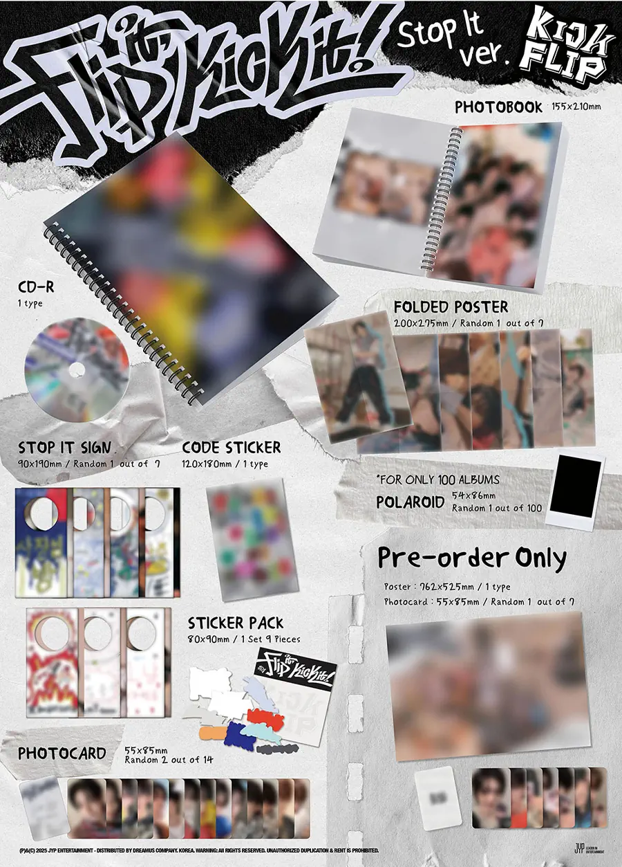 KickFlip 1st Mini Album - Flip it, Kick it! stop it
