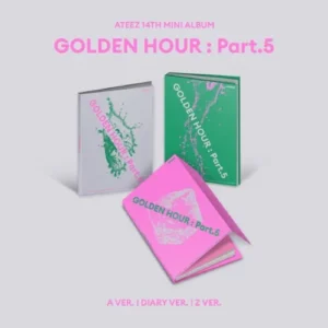 ATEEZ 14th Mini Album – GOLDEN HOUR Part.5 (A Ver. DIARY Ver. Z Ver.) ATEEZ 14th Mini Album – GOLDEN HOUR Part.5 (A Ver. DIARY Ver. Z Ver.)