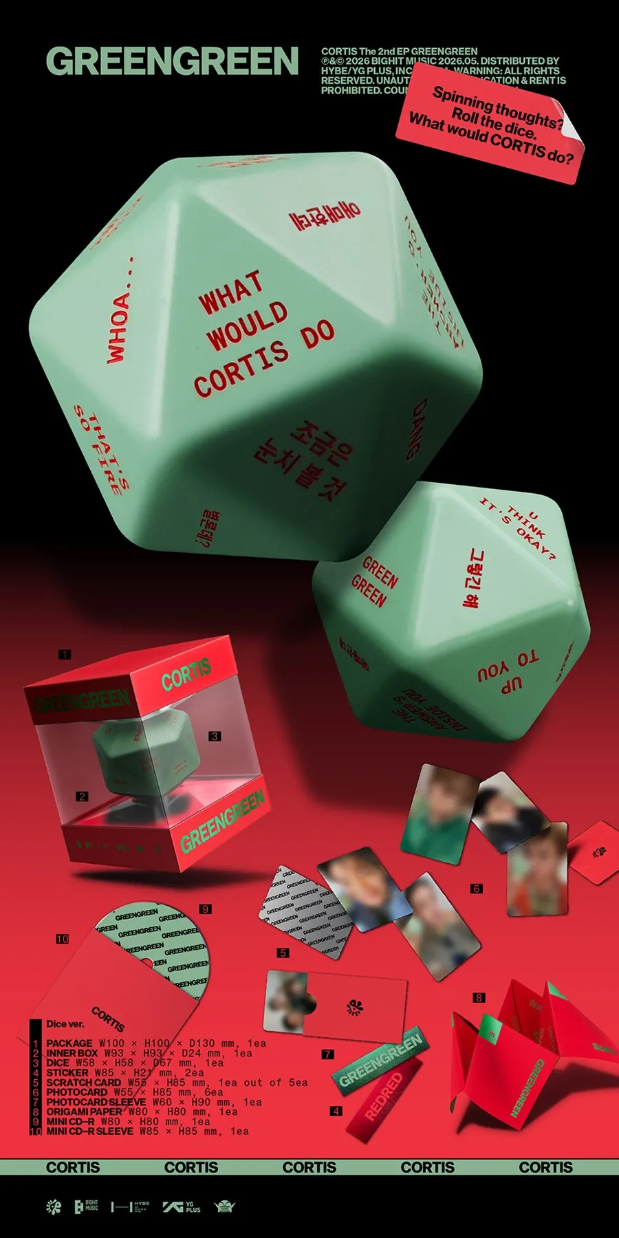 CORTIS 2nd EP - GREENGREEN (Dice Ver.) content