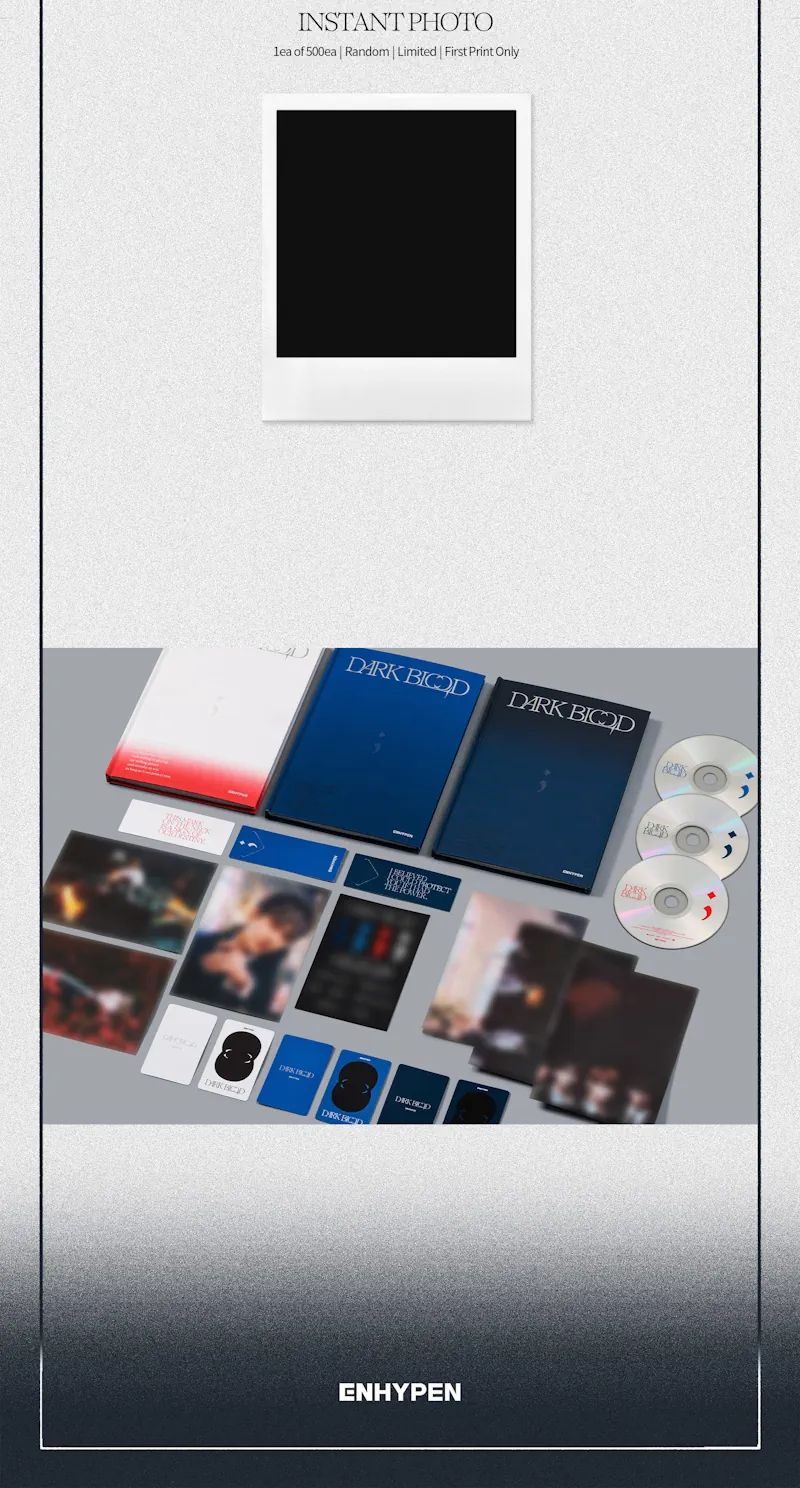 ENHYPEN 4th Mini Album DARK BLOOD content instant photo