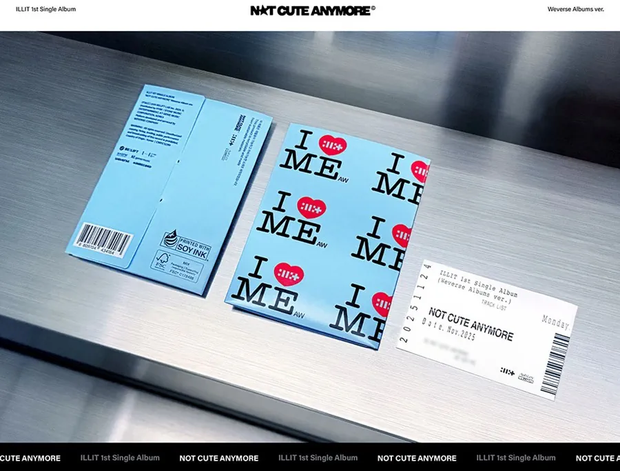 ILLIT 1st Single Album - NOT CUTE ANYMORE (Weverse Ver.) front