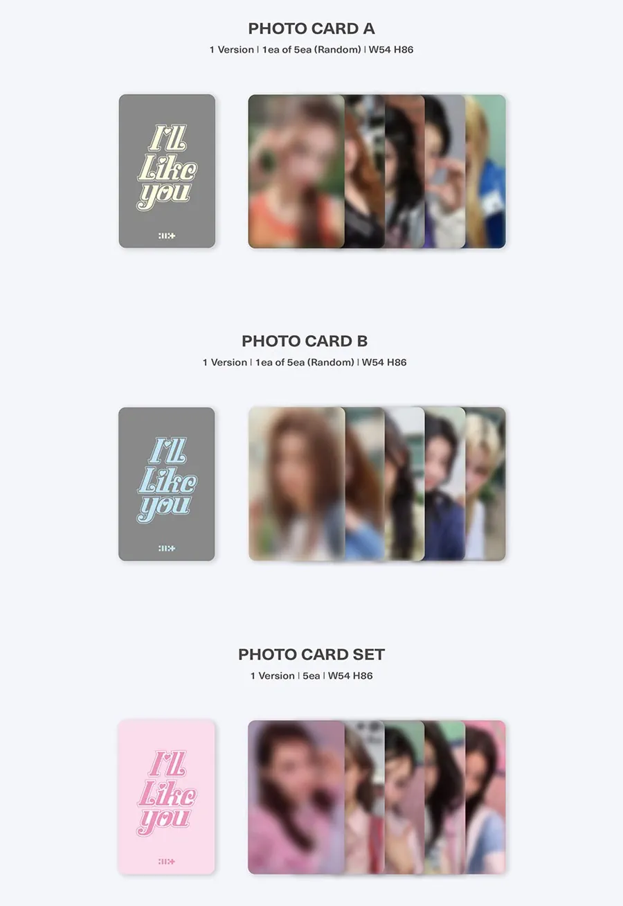 ILLIT 2nd Mini Album - I'LL LIKE YOU (Weverse ver.) photocards