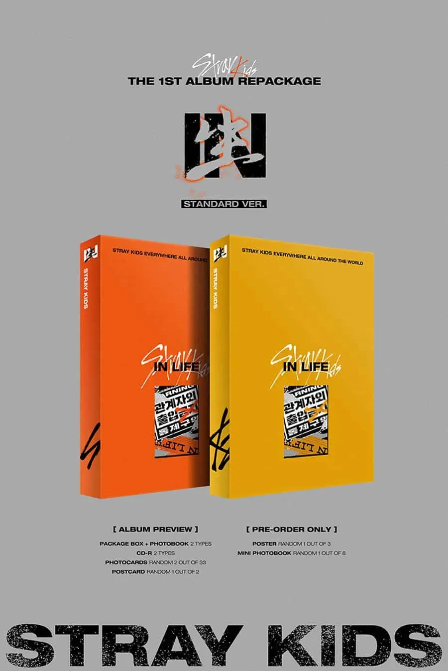 covers of Stray Kids 1st Album - In Life
