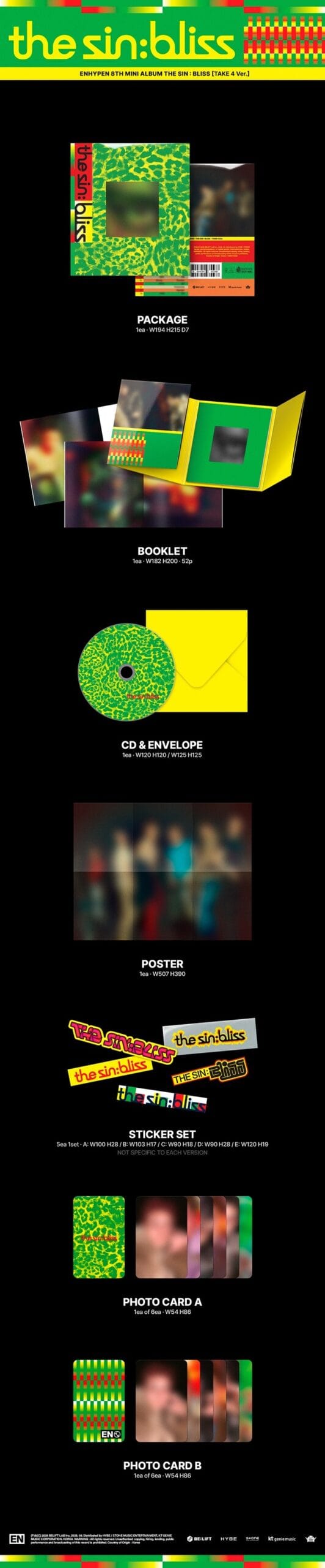 ENHYPEN 8th Mini Album - THE SIN BLISS (TAKE 4 Ver.)
