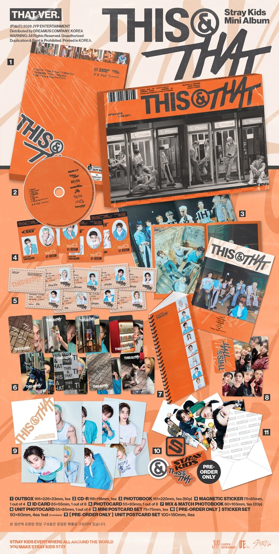 Stray Kids 10th Mini Album - THIS & THAT (THAT VER.) detailed content