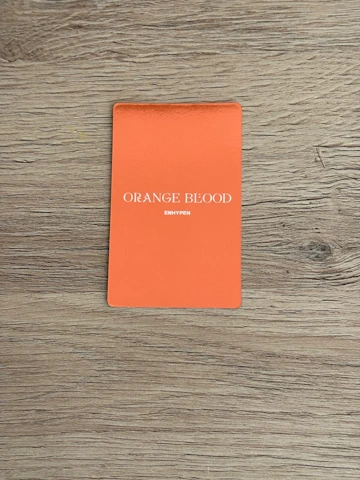 ENHYPEN – ORANGE BLOOD Photocard [orange] – backside