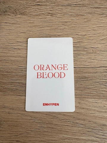 ENHYPEN – ORANGE BLOOD Photocard [white] – NI-KI