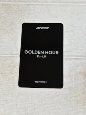 ATEEZ – Golden Hour : Part.5 Apple Music Photocard [black-gray] – Hongjoong & Seonghwa