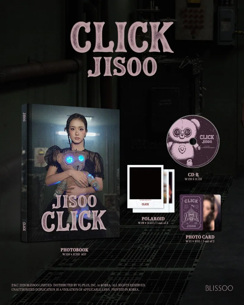 JISOO Single Album - CLIKC (PHOTOBOOK Ver.) content details