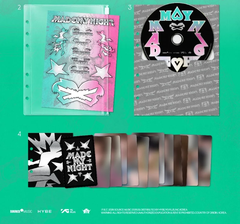 LE SSERAFIM 2nd Single Album - Made My Night (CHEMICAL NIGHT Ver.) contents more