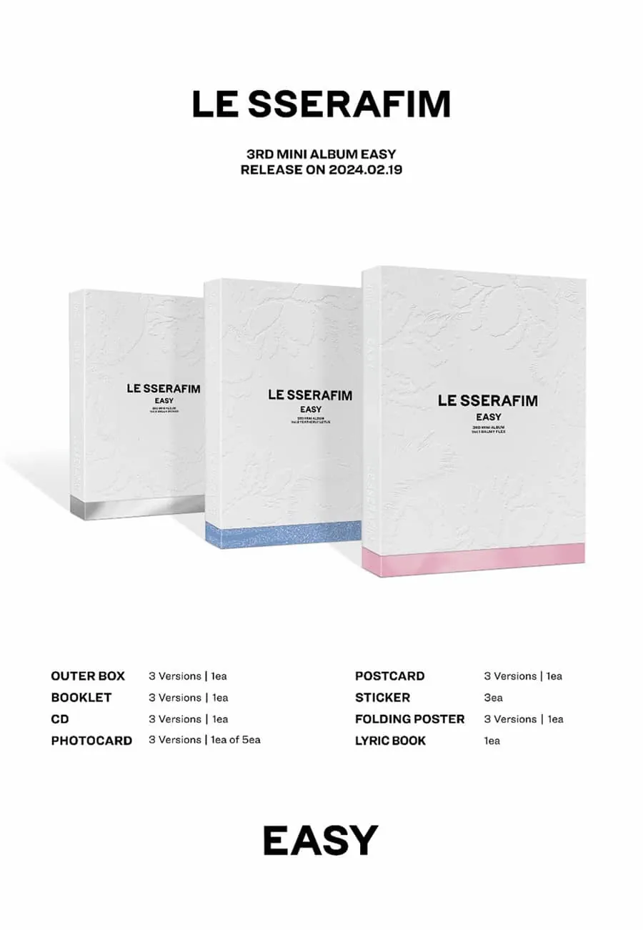 LE SSERAFIM - 3rd Mini Album [EASY] versions
