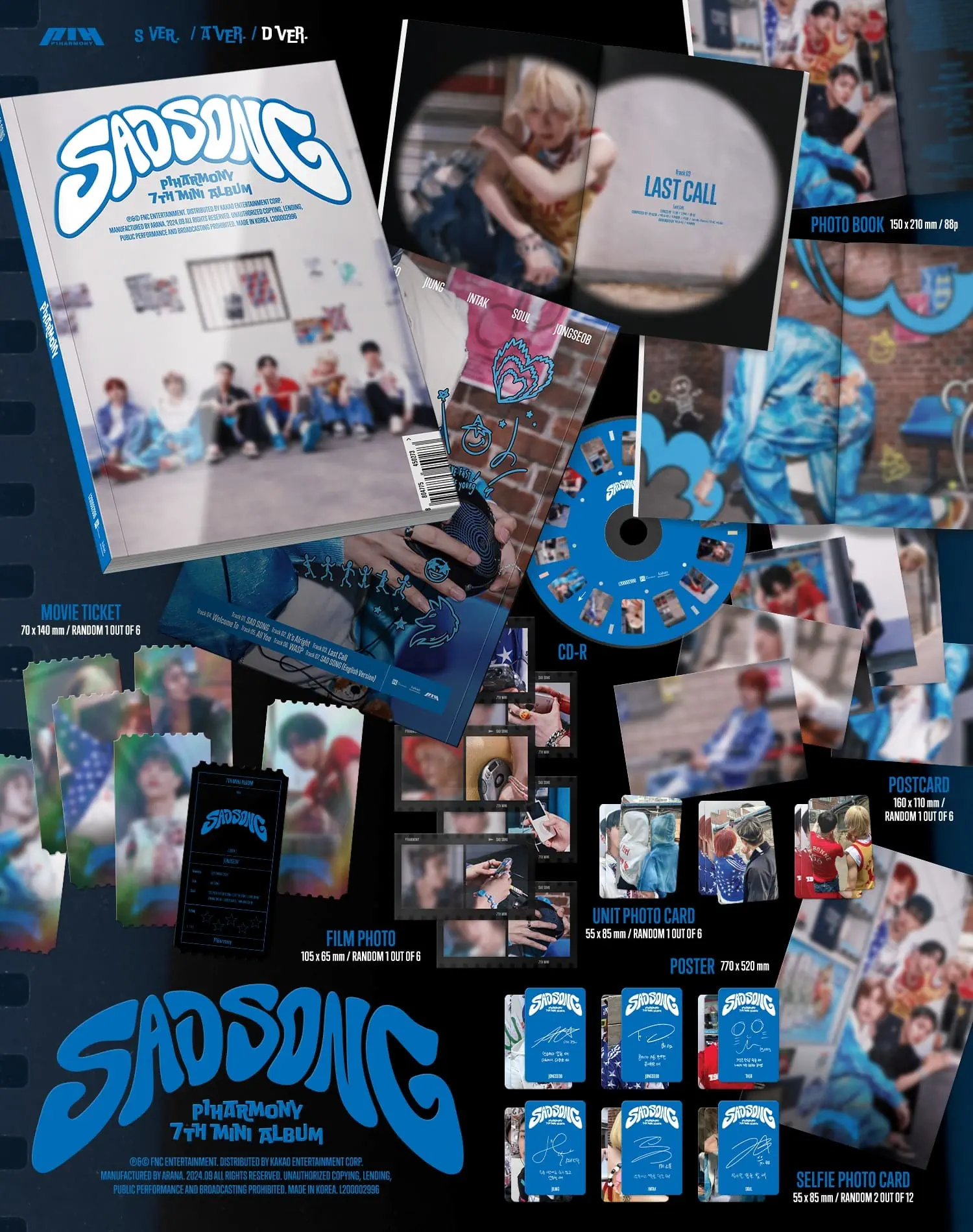 P1Harmony 7th Mini Album - SAD SONG (d version)