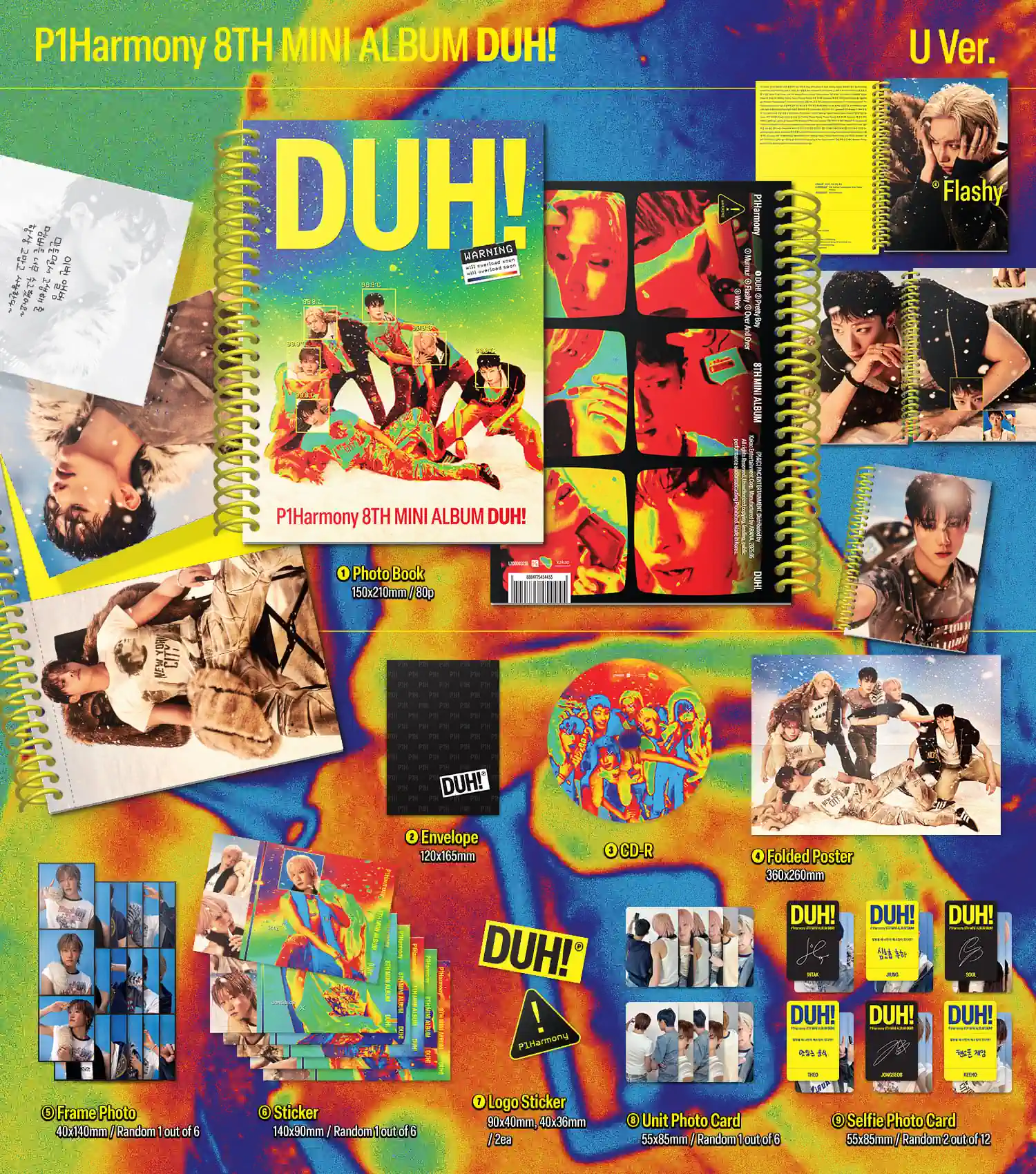 P1Harmony 8th Mini Album - DUH! (U version)